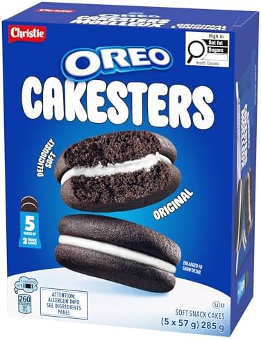 OREO Cakesters Soft Snack Cakes, 285g (Pack of 5, 57g each) Snack Packs, Original — view 12