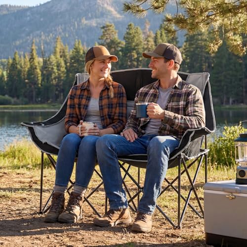 Chaise camping pliable LARMNEE siège de pêche confortable et compact - 2