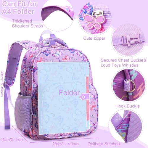 RHCPFOVR Butterfly Kids Backpack for Girls