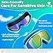 Vvinca Kids Goggles with Comfort Fabric Strap, Kids Swim Goggles Wide View Anti-Fog/UV No Leaking Swimming Goggles for 3-14