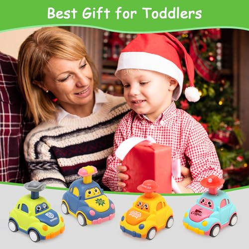 Miniatura 7 de Ballery Coche De Juguete Para Bebé, Coche Juguete Bebe 1 2 3 Años Press-And-Go Conjunto De Vehículos Para Niños, Regalos Para Niños Niñas