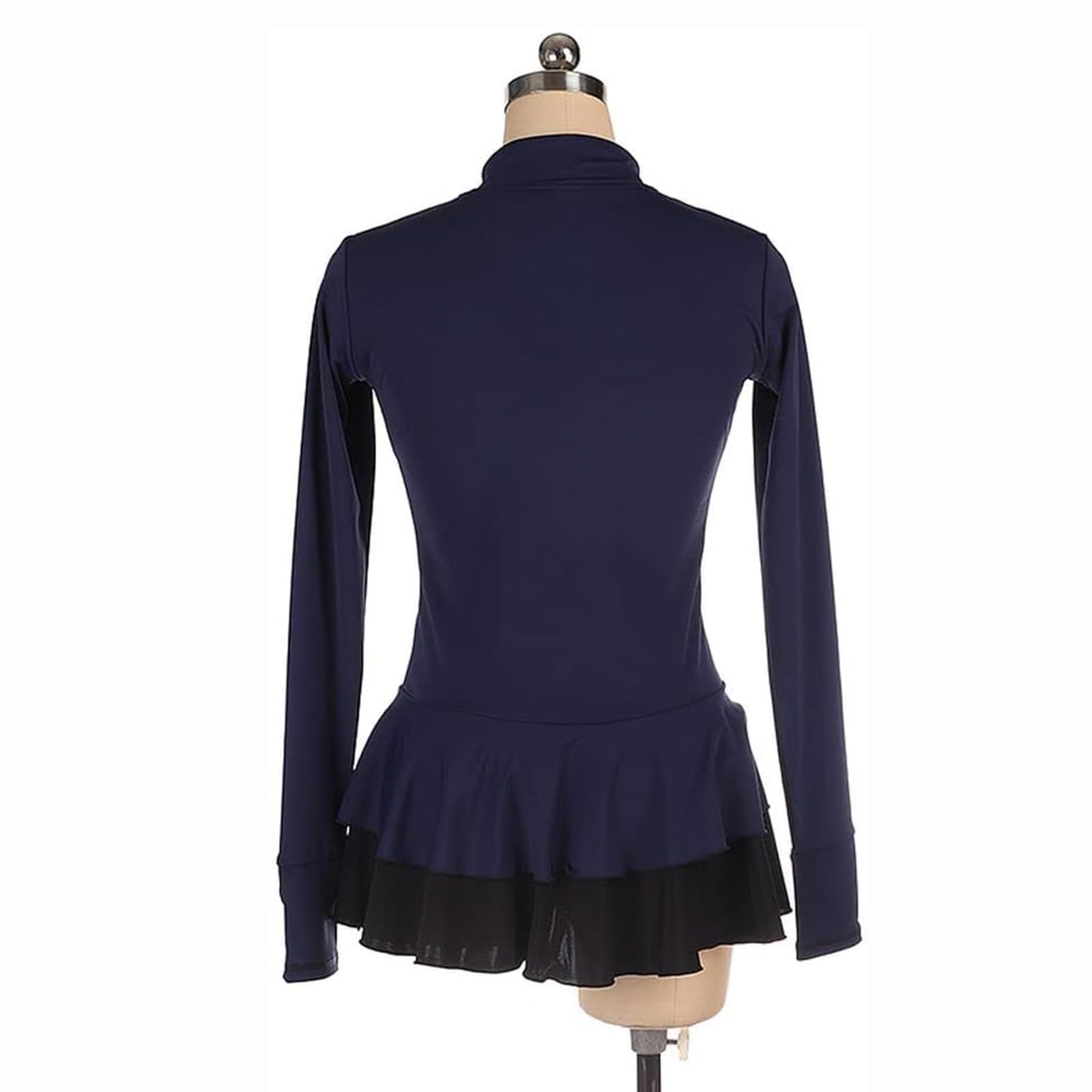 LIUHUO Eiskunstlauf-Jacke Hose Mädchen Teenager schwarzes Oberteil Damen
