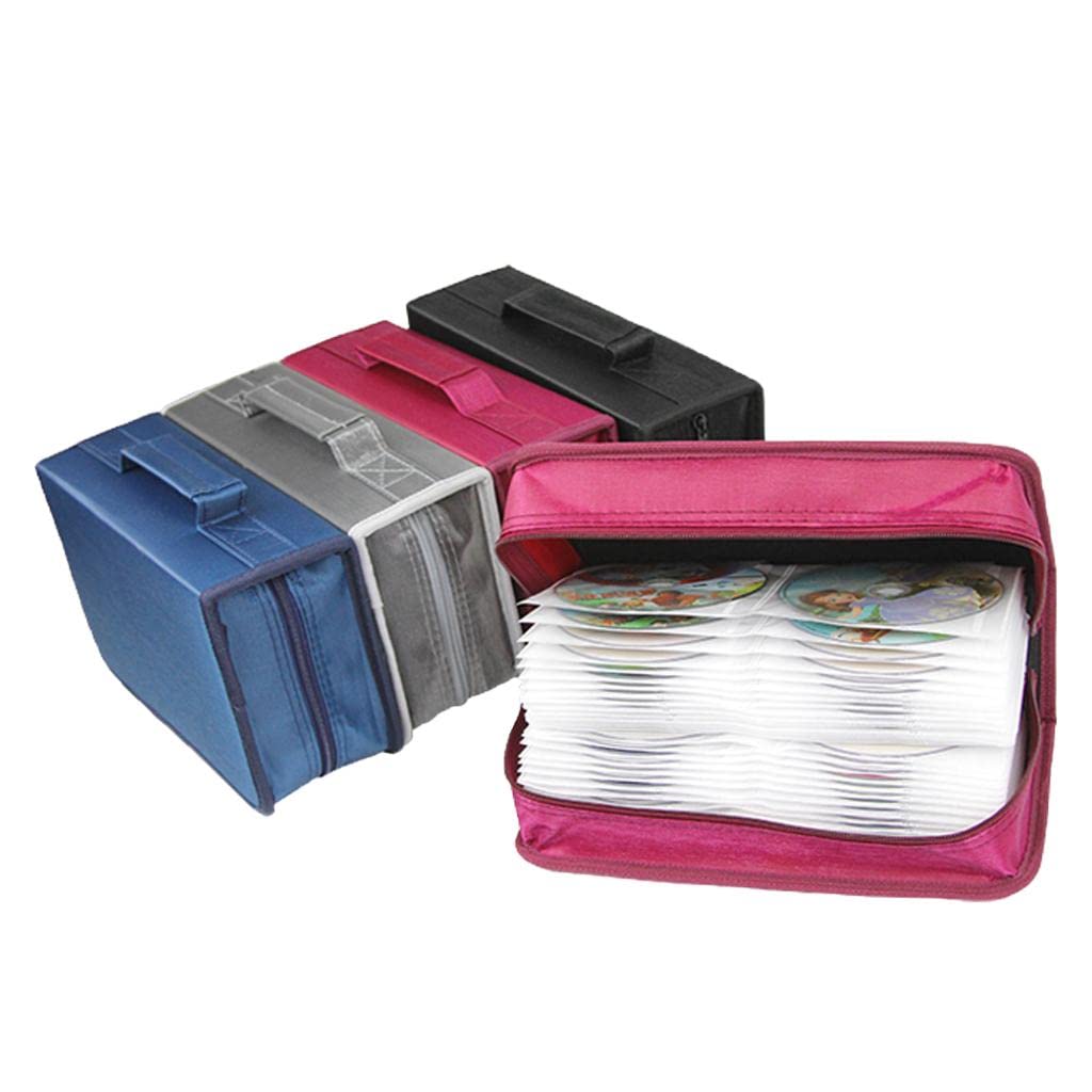 3 zestaw etui na płyty CD DVD organizer do gier dysk portfel uchwyt torba do przechowywania DVD srebrny
