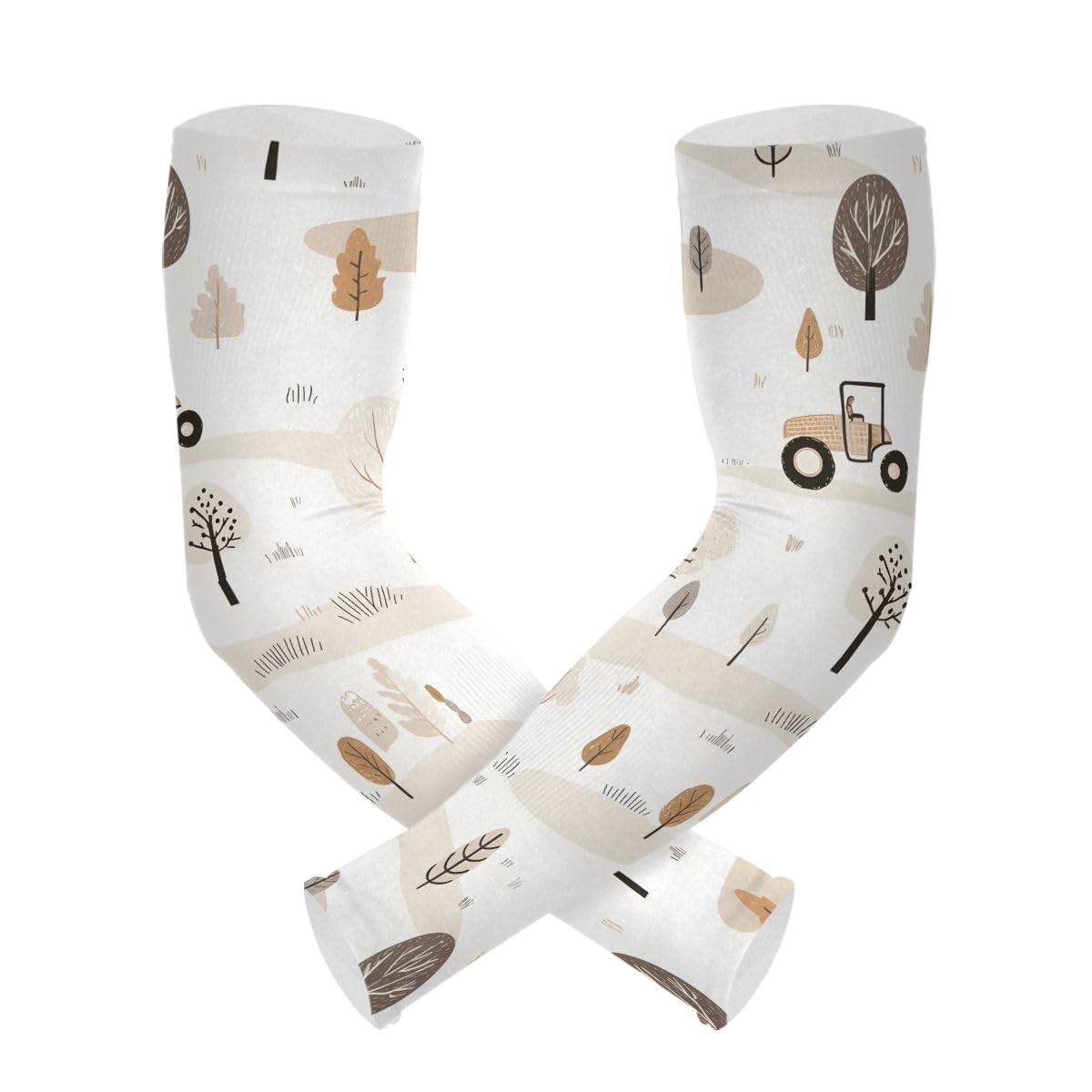 Cooling Arm Sleeves for Men Women UV Sun Protection Arm Covers Car Tree Compression Sleeves Sports Football Golf Cycling