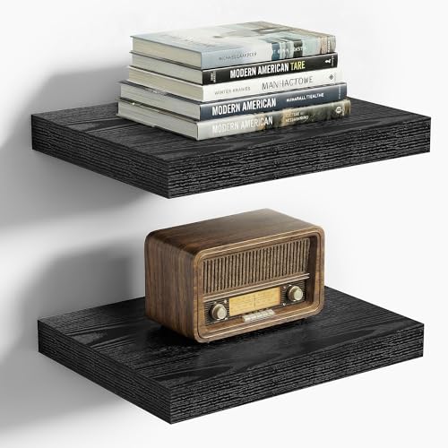 Vivelove 10.2 Inches Floating Shelves Wall Mounted, 10" Deep Wall