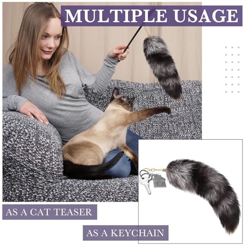 Queue Therian Tail renard de 40 cm avec fermoir robuste pour cosplay - 2