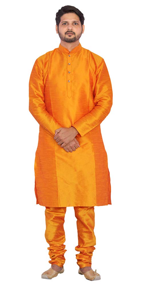 dishita Men's Kurta Pyjama Set | Dupion Silk Kurta Pajama-picture-16
