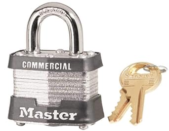 Master Lock 3D Outdoor Padlock with Key, 1 Pack, Silver