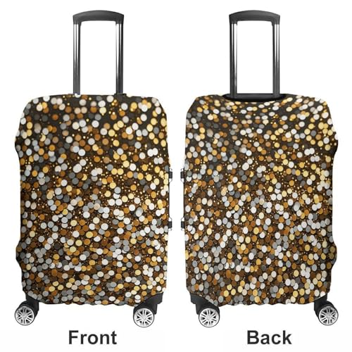 Glitter Sequin Spot Luggage Covers Tsa Approved Suitcase Cover Elastic Washable Luggage Sleeve Carry on Cover Protector Anti-Scratch Suitcase Protector Fits 19-30 Inch Case(L)3
