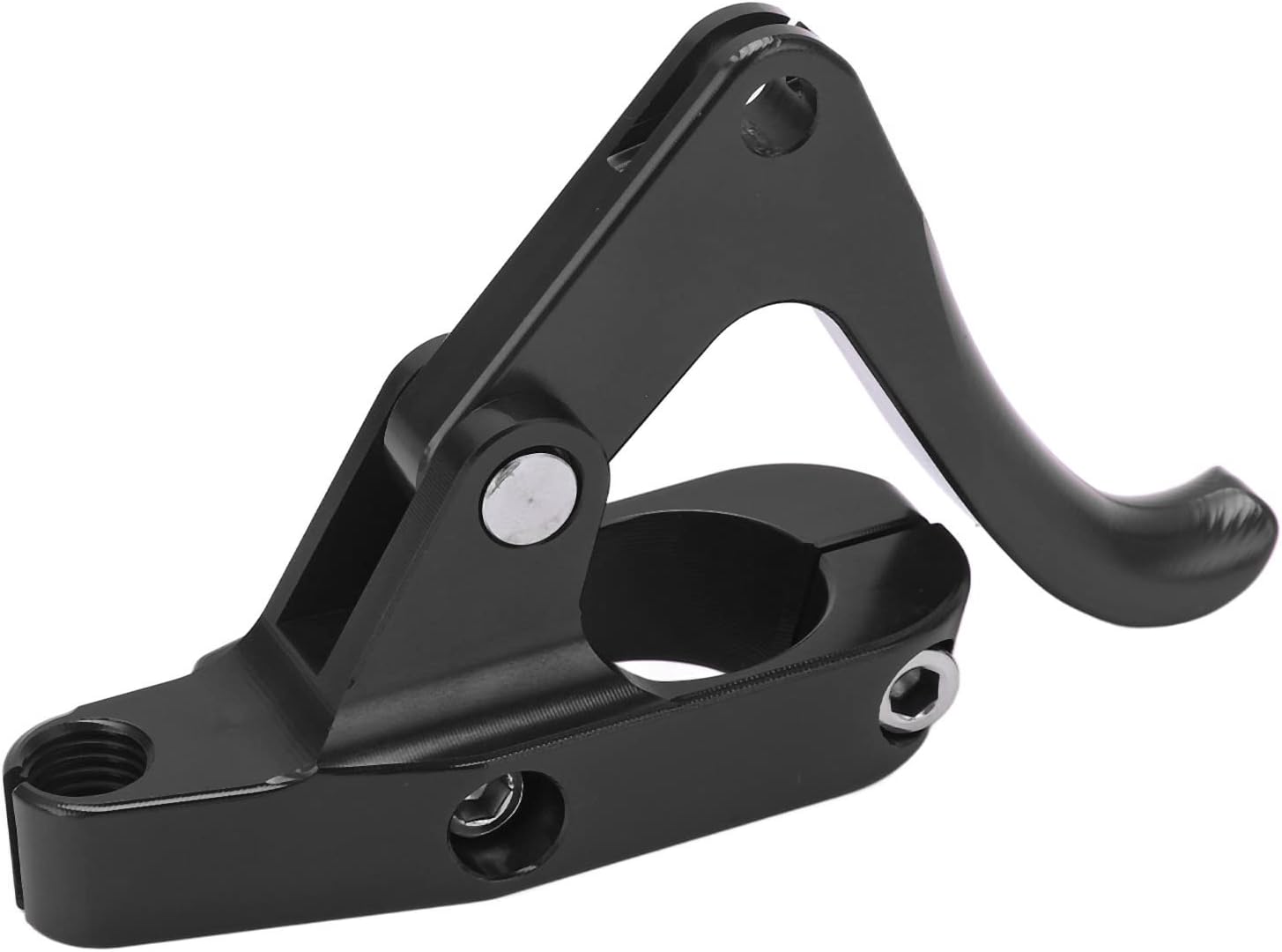 Motorcycle Thumb Clutch Lever Assembly Replacement Kit - Short Throttle Lever Thumb Assembly for Motorcycle - Black Color - Universal Fit