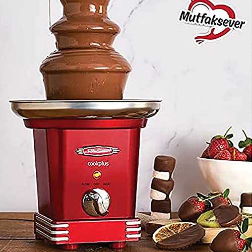 Cookplus Love of Kitchen Fondue Maker und Schokoladenbrunnen, 3 Ebenen, Schokoladenschmelzmaschine, 100 W, 19 cm x 19 cm… – Bild 3