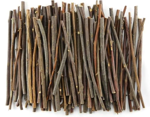 Image of TKOnline 100Pcs Craft Sticks, 10cm 0.1-0.2 Inch in Diameter Wood Log Sticks Twigs Crafts for DIY Crafts Photo Props, Wood Crafts, Festival Decoration, Landscaping