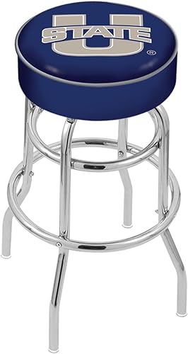 Miniatura 17 de L7C1-4" Georgetown Asiento Cojín con Doble Anillo Base Cromada Taburete Giratorio por The Holland Bar Stool Company 2-L7c1,L7c1,Púrpura,Rojo -,Verde