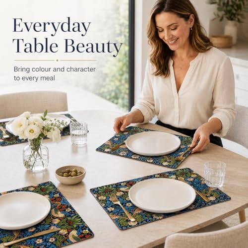 Sets de table en tissu anti-tache pour protéger la table des assiettes chaudes - 9