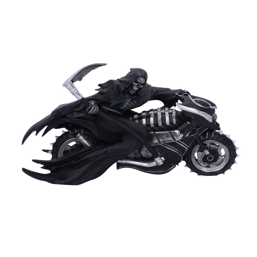 Nemesis Now James Ryman You Can’t Outrun the Reaper 22.5cm, Resin, Black, Biker Reaper Figurine, James Ryman Gothic Merchandise, Cast in the Finest Resin