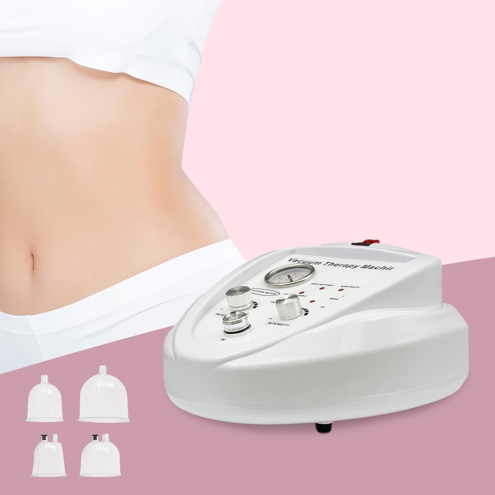 Vakuumgerät Vakuum Schröpfgläser Massagegerät Schröpfen Massage Sätze Cupping set mit 30 Saugnäpfen und 3 Pump, Multifunktionaler Massager zur Stimulierung von Lymphdrainage