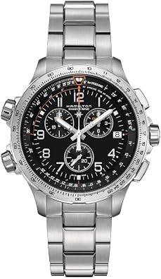 Hamilton Khaki Aviation X Quartz Mens Watch, 46mm Stainless Steel Case