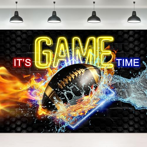Footall It Game Time Boys Photography Backdrop