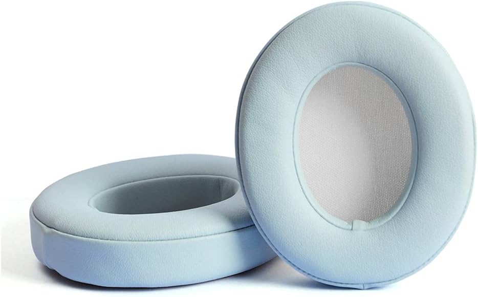 Studio 3 Replacement Earpads Ear Pad Cushion Cover Compatible with Beats by Dr.Dre Studio 2.0 B0500 B0501 Wired/Wireless & Studio 3.0 Over-Ear Headphones (Crystal Blue)