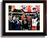 Clemson Football - Dabo Swinney 2018 National Championship Trophy Print - Framed 8x10