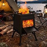 Wood Burning Stove, Portable Camping Wood Stove, Backpacking...