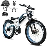 High-Performance Motor: The ES9 e-bike is powered by a 1000W brushless motor, delivering speeds up to 32MPH. Perfect for off-road adventures, mountain trails, and long-distance rides. The 7-speed gear system ensures smooth handling across diverse ter...