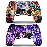 Decal Moments PS4 Controllers Skin Vinyl Decals Stickers Covers Skin Avengers Cool (Pack of 2)
