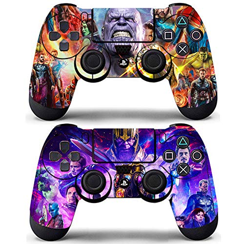 Decal Moments PS4 Controllers Skin Vinyl Decals Stickers Covers Skin Avengers Cool (Pack of 2)