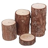Confortable et sain : offre un espace douillet pour le de votre hamster, des formes en bois à peindre, une souche d'arbre décorative