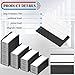 500 Pieces Magnetic Data Card Holders Channel Magnetic Label Holders Labels Racks with Magnets with 500 Protective Films and 1000 Replacement Strips for Metal Racks Shelf Bin (1 x 2 Inch)