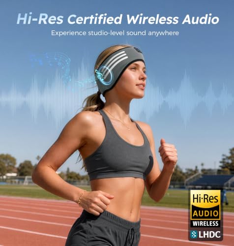 LC-dolida Wireless Sports Headband Headphones with Hi-Res Audio for Women - image 2