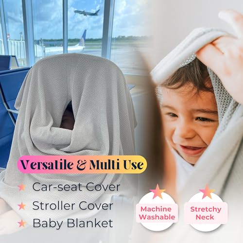 Breathable Nursing Cover Up for Breastfeeding - Privacy Nursing Covers - Newborn Essentials Must Haves - Improved Ponchy by Gold Mamas - Ebony - Thumbnail 4