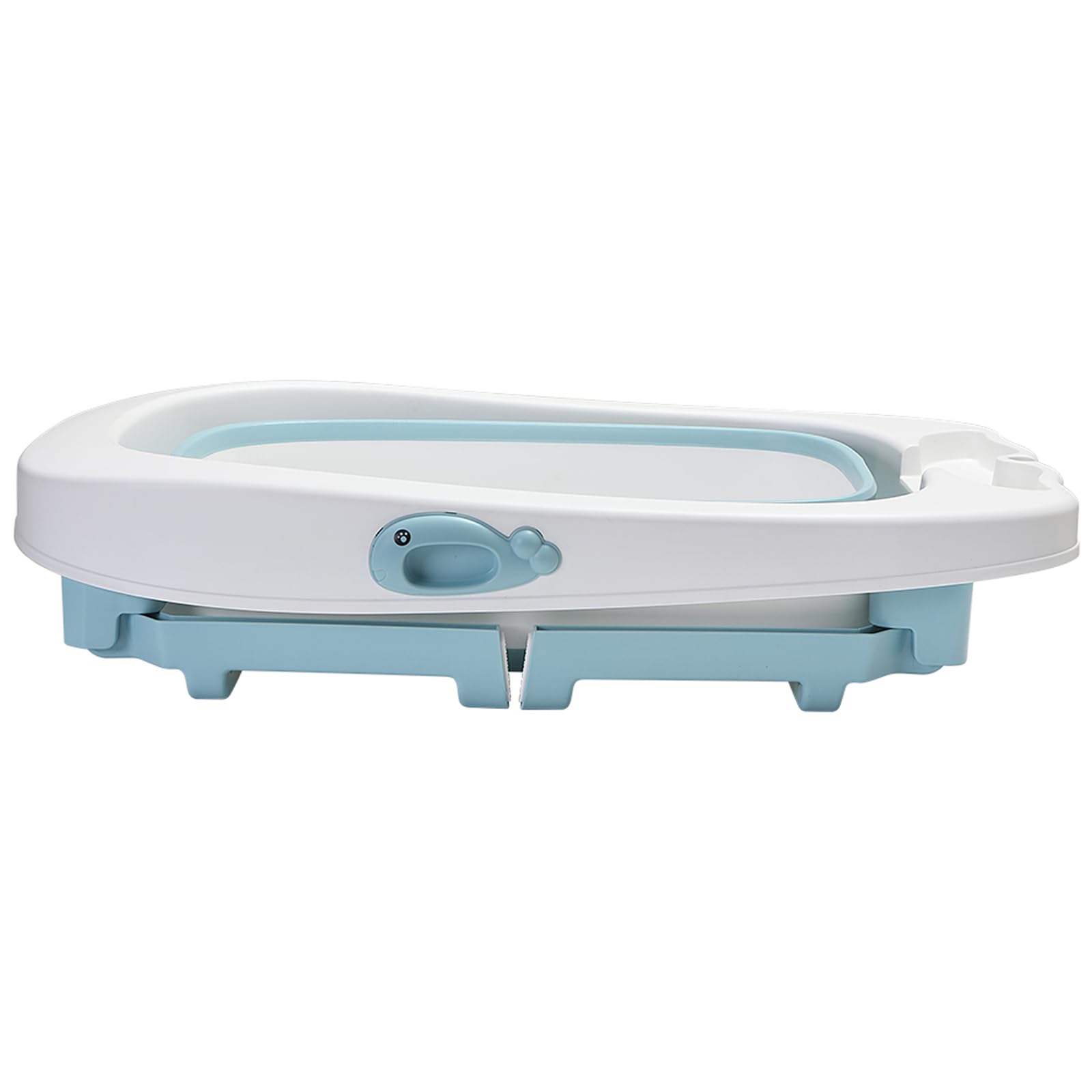 Homewell Bañera Plegable Para Niños, La Bañera Contiene Un Asiento En El Interior, Haciendo El Baño Del Bebé Más Seguro Y Feliz (Azul)