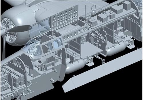 Miniatura 6 de HK Models 01E039 HK Modelo 132 A-20G Havoc Europa Frente Completo Interior Modelo Plástico