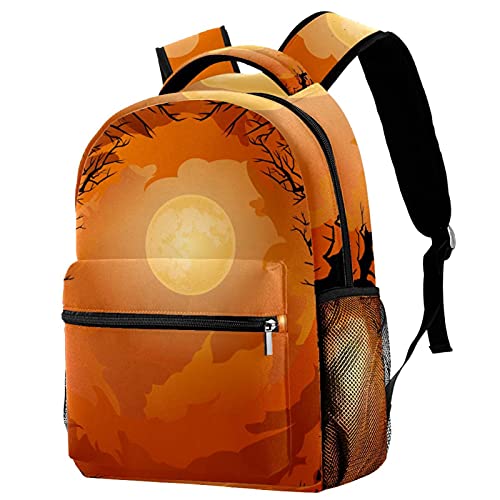 Sac à dos Rainforest Toucan multicolore, grand sac à livres à motif de feuilles tropicales