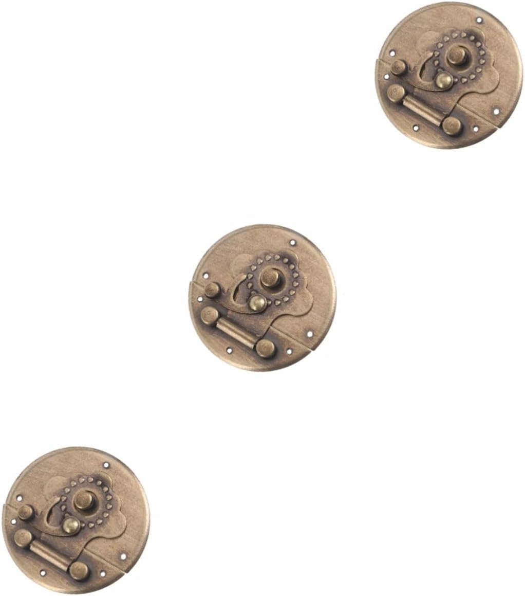 DOITOOL 3 Pezzi Lucchetto Per Scatola Portagioie in Stile Retrò Kgymjr Serrature Per Armadietti Lucchetto Per Cassa in Legno Fibbia Per Scatola Decorativa Sicurezza Per Il Tuo