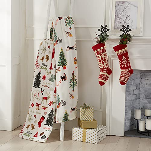 Great Bay Home Luxuriously Soft Velvet Plush, King Holiday Throw Blanket | Christmas Throw For Sofa And Bed | Cozy And Warm Plush Throw Blanket | Holiday Blankets And Throws #TOP2