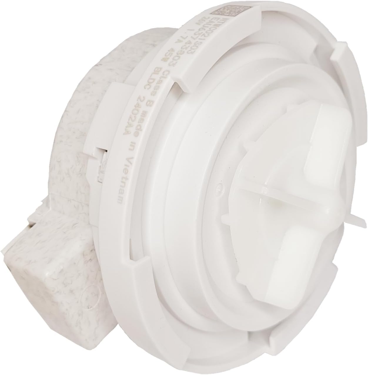 EAU63743803, Washer Drain Pump Motor Compatible with LG Washers NTWC021S03 Fit for drain pump washing machine WM3600HWA WM3600HVA WM3700HRA WM3400CW WM3700HVA WM3700HWA WM3500CW DC 26V 1.7A 45W