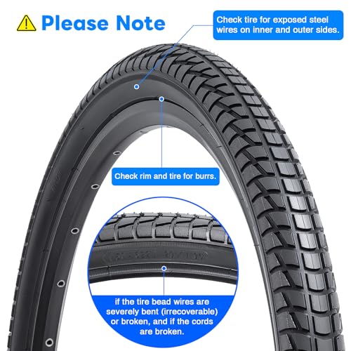 YUNSCM 2-PCS 29" Bike Tires 29x1.95/50-622 Compatible with 29 X 1.95 29 * 1.95 Bike Bicycle Tires (Y-920)