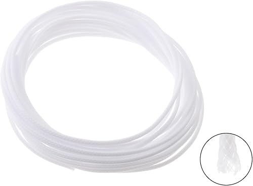 Miniatura 6 de Aicosineg Funda trenzada para cable de telar de alambre de PET de 16.4 pies a 18 pulgadas, protector para auriculares de audio y video HiFi, protege