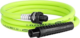 HFZ1405YW2B Whip Air Hose 5 Feet | 1/4” Hose I.D. & 1/2" Fittings | Extreme All Weather Flexibility | Heavy-Duty & Lightweight Construction