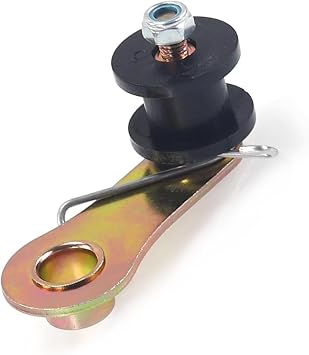 Chain Tensioner, Iron Chain Adjuster Sprocket Guide, Chain Roller Tensioner with Spring, Sutible for Most ATVs, Motorcycles, Mini Bikes Black