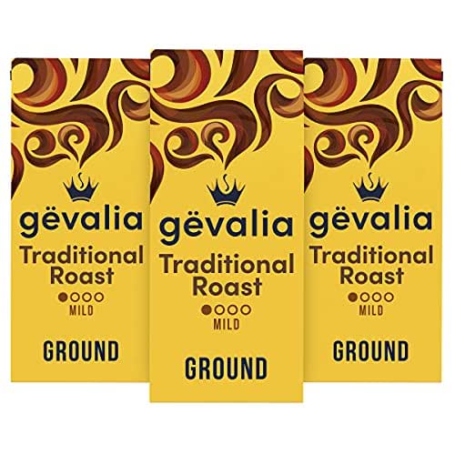 Gevalia Traditional Roast Ground Coffee (12 oz Bags, Pack of