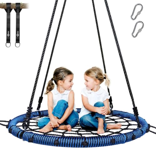 Trekassy 40' Spider Web Saucer Tree Swing for Kids...