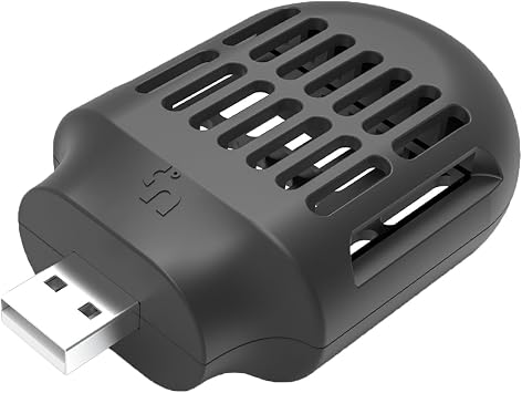 USB Mosquito Repeller Device, Portable Electric Mosquito Repellent Indoor Outdoor Use, for Home Bedroom Living Room Office Camping Travel Black