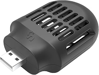 USB Mosquito Repeller Device, Portable Electric Mosquito Repellent Indoor Outdoor Use, for Home Bedroom Living Room Office Camping Travel (Black)