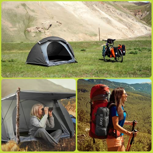 Attoner Tent For 1 Person, Backpacking Tent With Easy Setup, Camping Tent For 3 To 4 Seasons, Lightweight Outdoor Waterproof Tent For Hiking And Traveling #TOP6