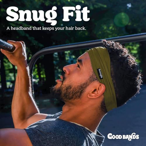 Image of Sweatband for Men and Women - Unisex Non Slip Headband that Wicks Moisture and Eliminates Excess Sweat - Durable & Long-Lasting - Running, Sports, Gym