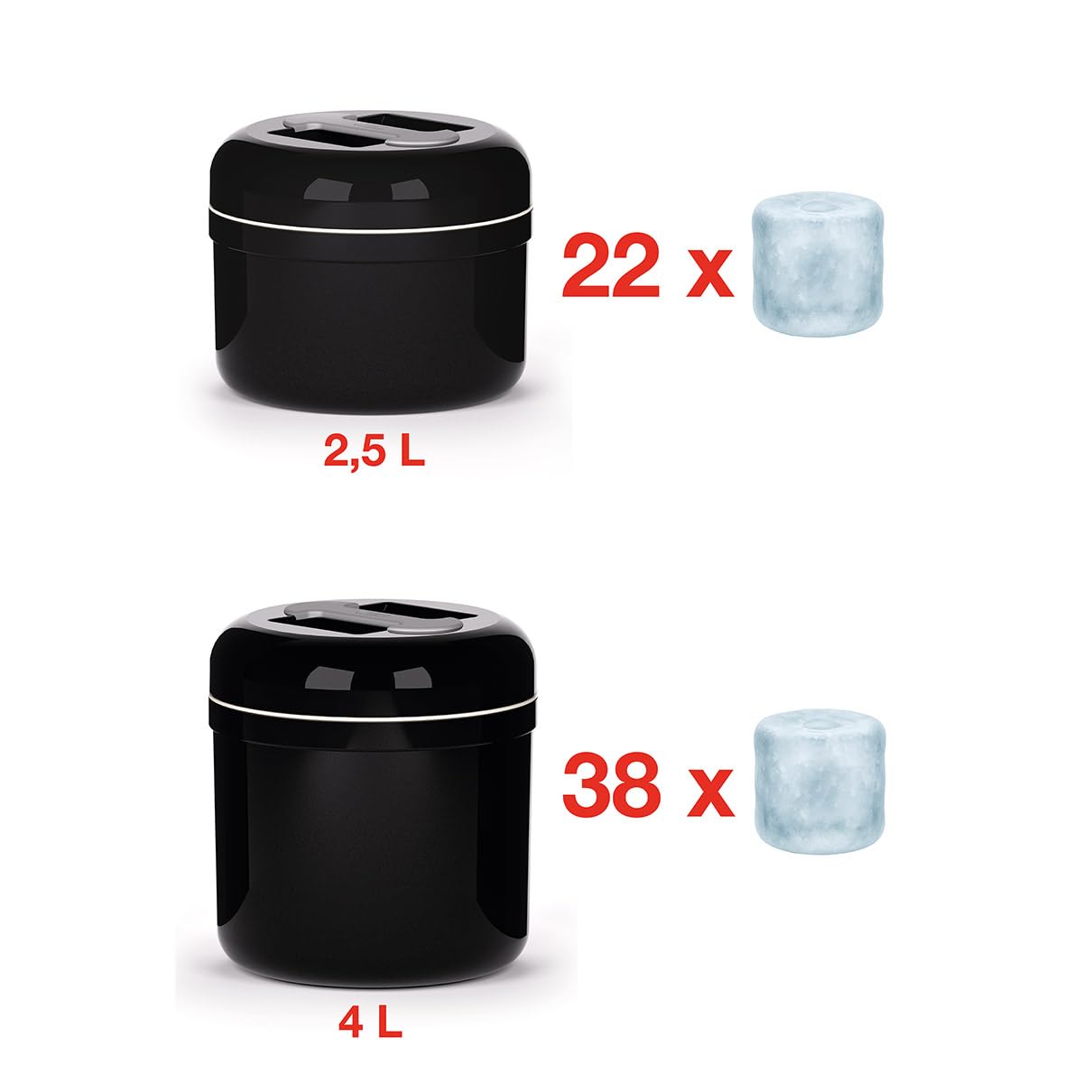 Mini pedaalemmer - 1.5 liter - zwart