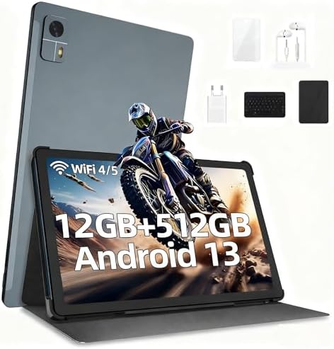 P7s Tablet Android 13, 12GB RAM, 512GB ROM, Processador Snapdrago...